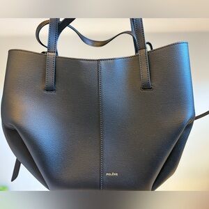 Polene Black mini Cyme bag